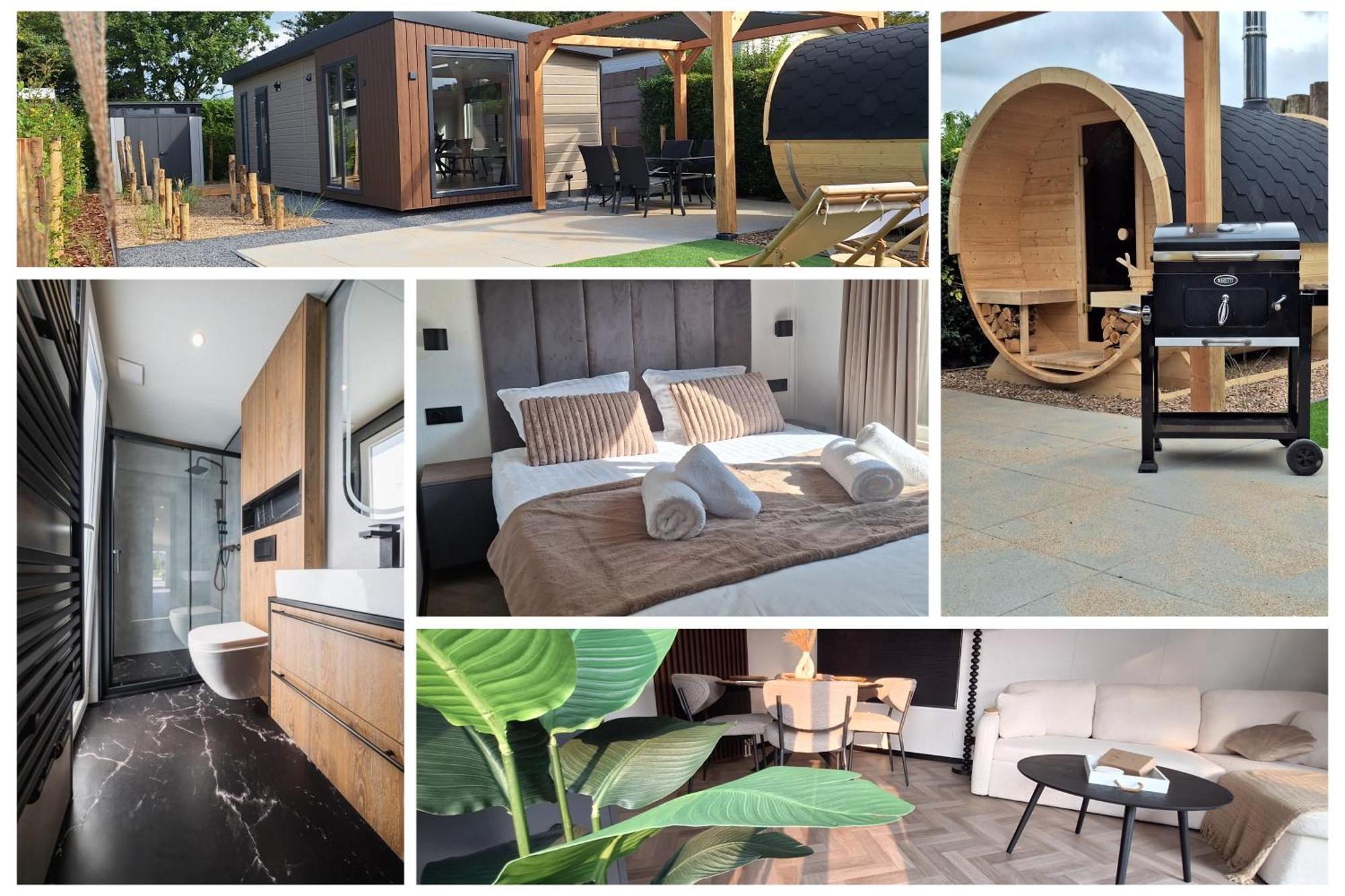 'Relax Lodge Sea' - Wellness Lodge In Zeeland - Private Sauna - Airco - Garden - Outdoor Swimming Pool - Free Wifi, Towels & Bed Linen Heinkenszand Exterior foto