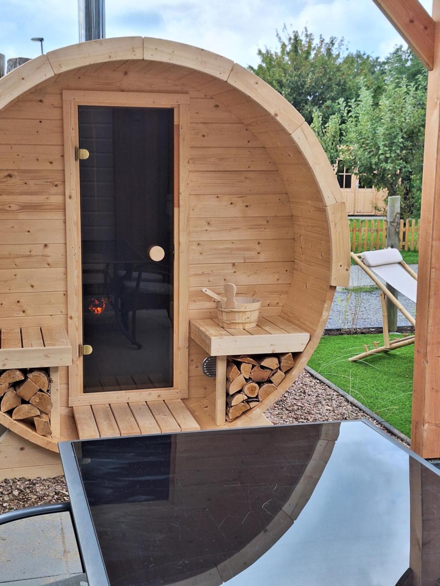 'Relax Lodge Sea' - Wellness Lodge In Zeeland - Private Sauna - Airco - Garden - Outdoor Swimming Pool - Free Wifi, Towels & Bed Linen Heinkenszand Exterior foto