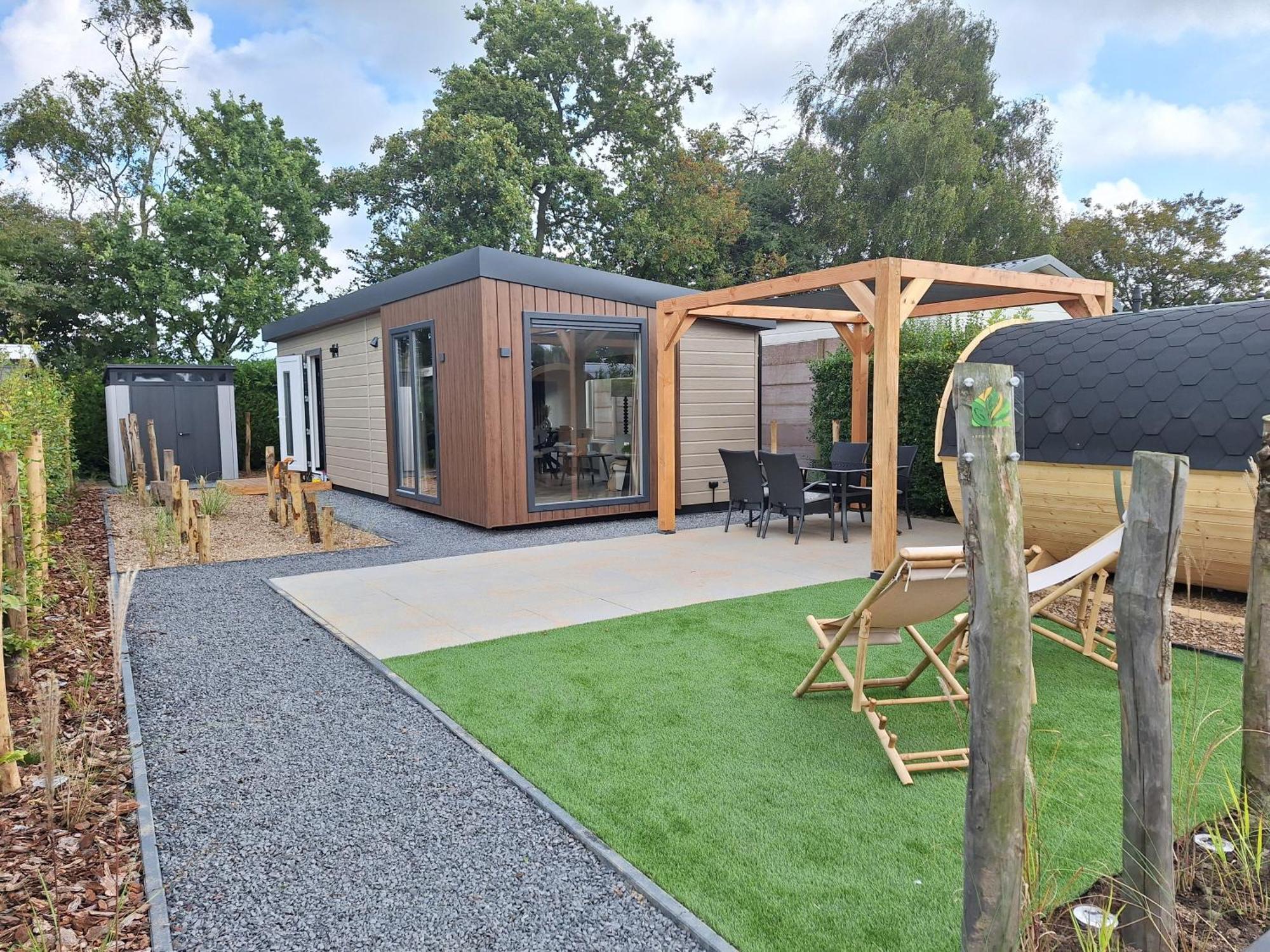 'Relax Lodge Sea' - Wellness Lodge In Zeeland - Private Sauna - Airco - Garden - Outdoor Swimming Pool - Free Wifi, Towels & Bed Linen Heinkenszand Exterior foto